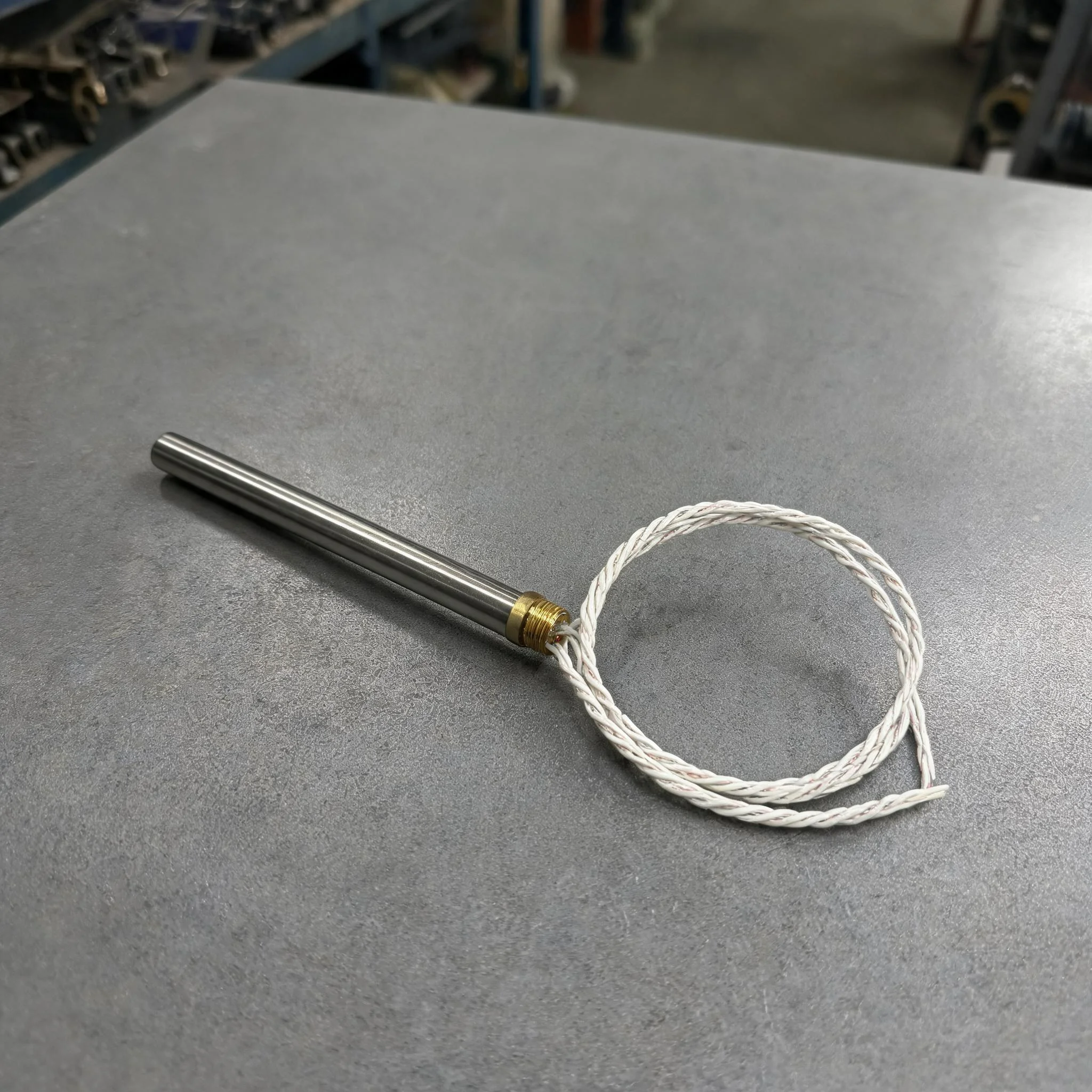 220V Biomass Pellet Stove Ignition Rod, 10mm Diameter 3/8 Inch Thread Heating Element, Pellet Furnace Replacement Spare Parts