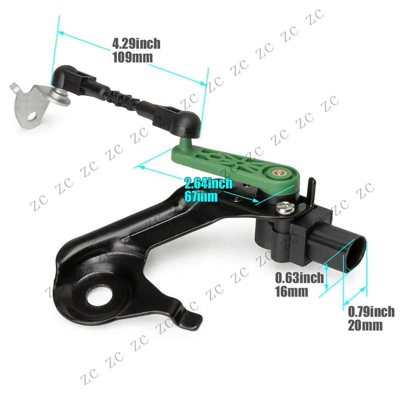 S+ Rear Left Headlight levelling Sensor For Audi A6 A7 A8 4H0941309B 4H0941309C
