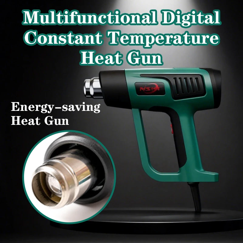 Digital constant temperature heat gun, car film baking gun, temperature adjustable heat gun for color change film construction