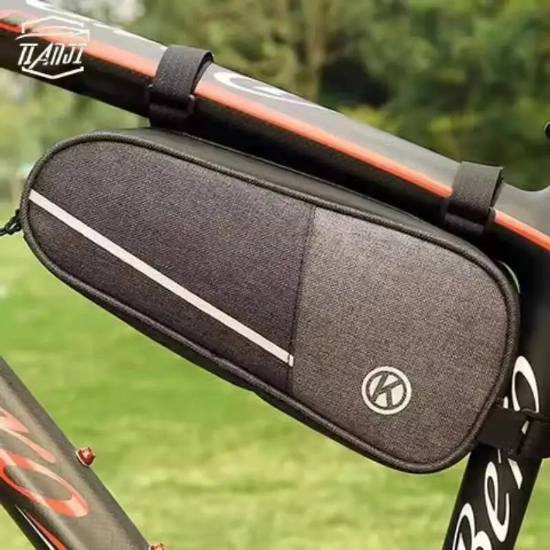 ESLNF Bicycle Frame Front Top Tube Bag Large Capacity Waterproof MTB Bike Triangle Pouch Phone Cae Beam Pack Cycling
