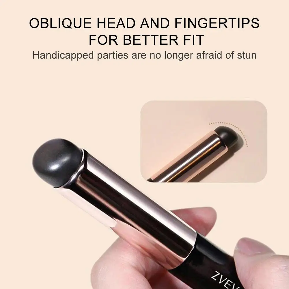 2023 Soft Round Head Silicone Lip Brush Smudge Brush Portable Concealer Mud Brush Brush Round Head Lip F3Z4