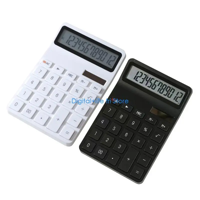 E06D 12 Digit Calculator with Solar Technology Energy Saving for Indoor and Outdoor Use