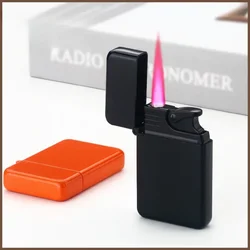 Creative Red Flame Turbo Jet Gas Lighter Metal Windproof Cigarette Lighter Cigarette Accessories Men's Gift