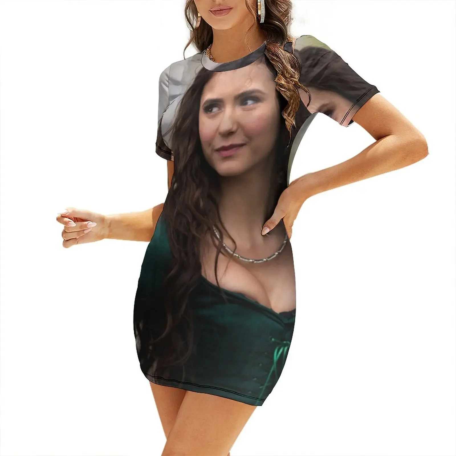 

Katherine Pierce Short-Sleeved Dress Dress for pregnant women elegant party dresses for women 2026 summer outfits for women 2026