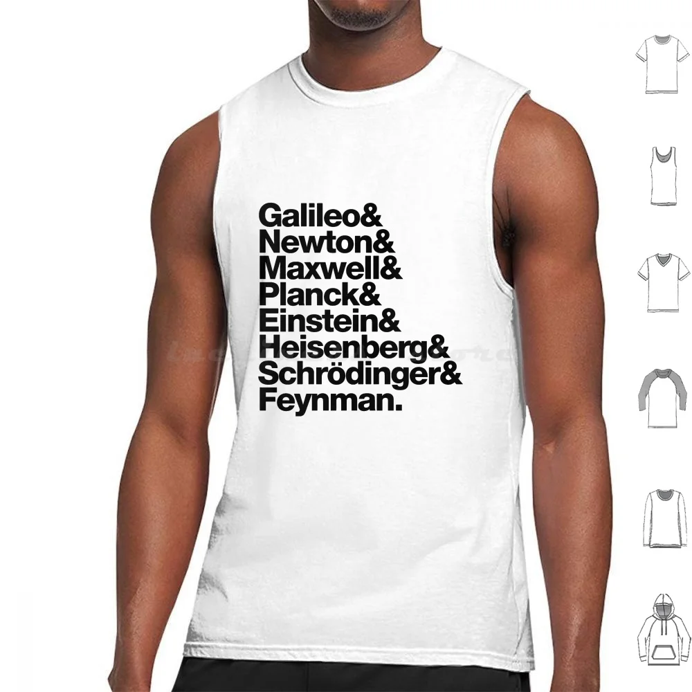 The Physicists List ( Dark Type ) Tank Tops Print Cotton Science Sci Geek Nerd Cool Physics Astronomy Space