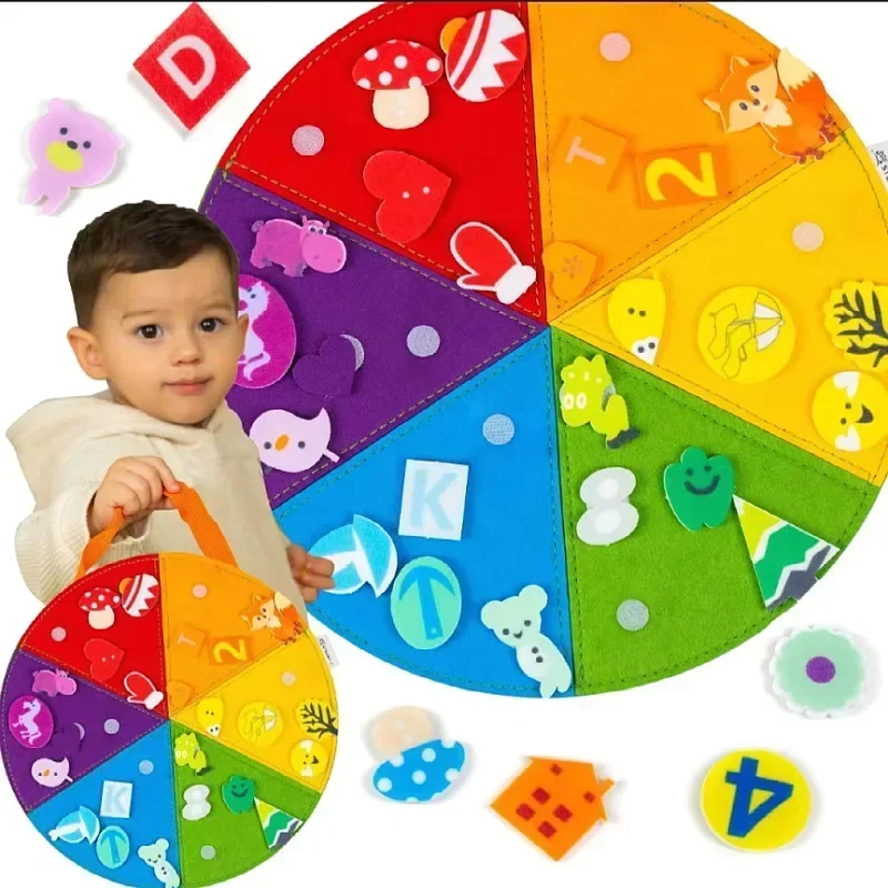 Baby Sensory Busy Board Montessori Toys,  Animal Shapes Cognition Fine Motor Training Educational Game, Portable Autism Toys