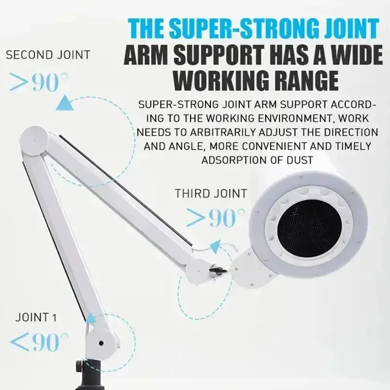 

Professional Nail Dust Collector Large-Sized Tabletop High-Quality Strong Absorption for Beauty Therapists Essential for Salon U