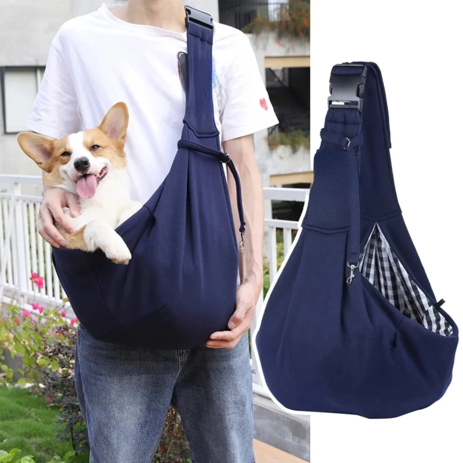 

Adjustable Pet Dog Carrier Bag Outdoor Travel Puppy Single Shoulder Bags Dogs Comfort Sling Handbag Corgi Puppy Tote Pouch