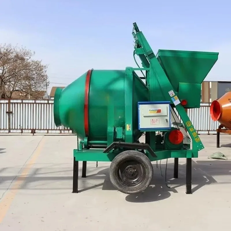Industrial 350L Concrete Mixer Truck Customized Mobile Mixer Machine Automatic Concrete Mixing Station with PLC Control