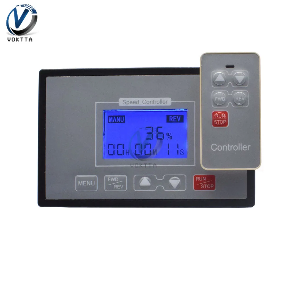 Imagem -02 - Lcd Smart Digital Display Controle Remoto sem Fio Pwm dc Motor Velocidade Controller Ajustável 1055v 60a 12v 24v 36v 48v 0100