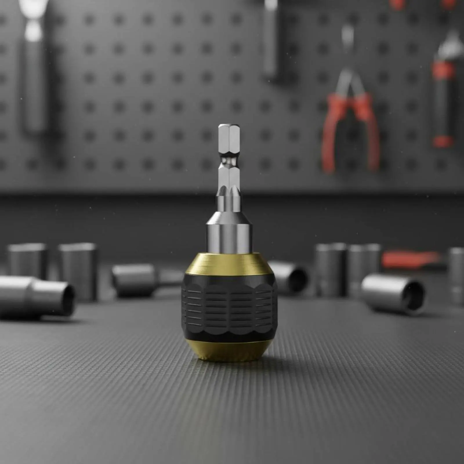 

Quick Release Drill Connector Easy to Use Hex Shank Drill Adapter Quick Release Chuck Adapter Metal for Drilling
