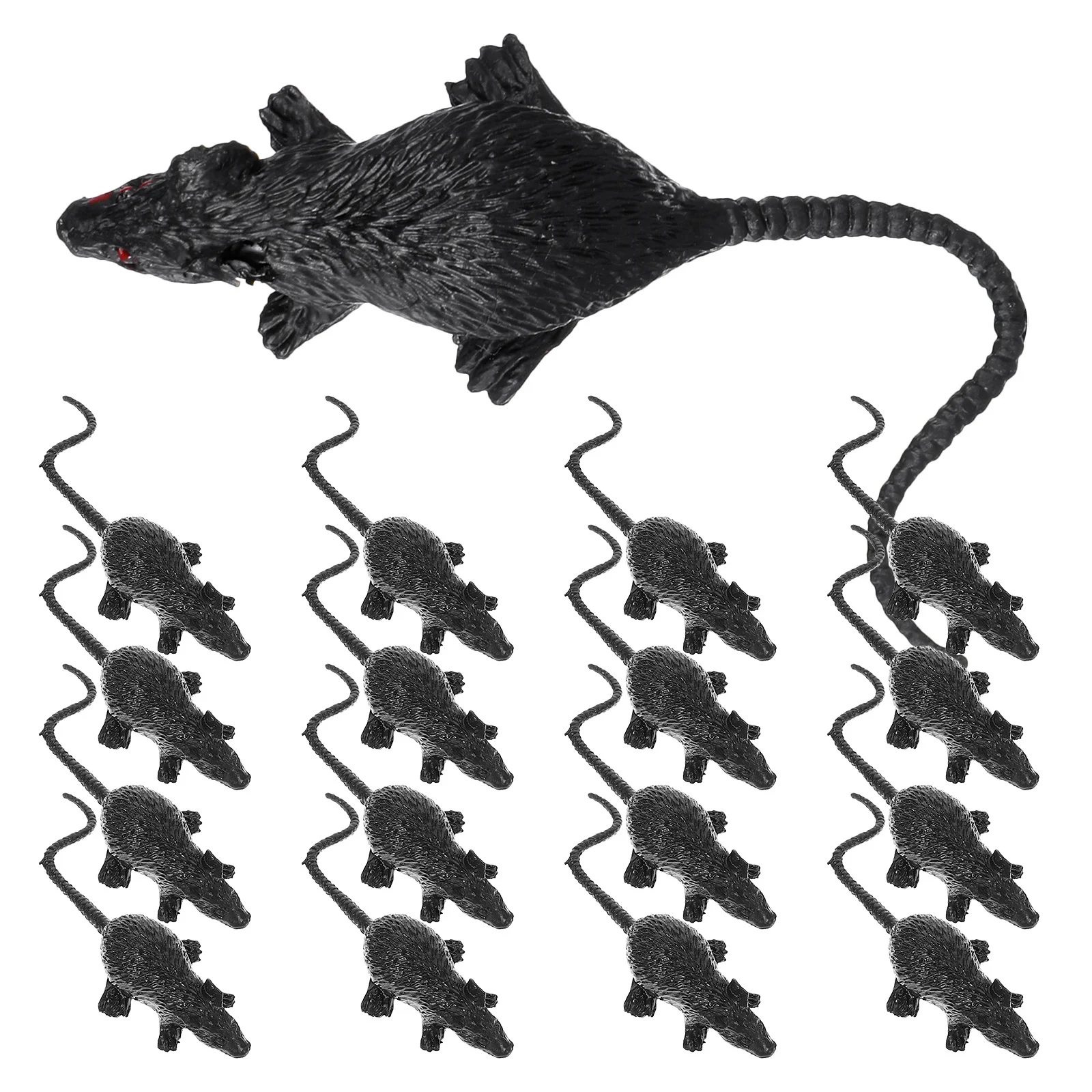 

20Pcs Realistic Fake Mouse Prank Props Plastic Rats for Halloween Decor Spooky Party Joke Supplies Creepy Life Like Rodent