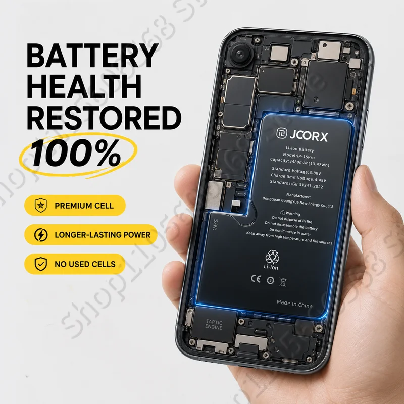 JCORX High Capacity 3650mAh Replacement Battery For iPhone 6 6S Plus Li-ion Cell With Free Repair Tools CE Certified