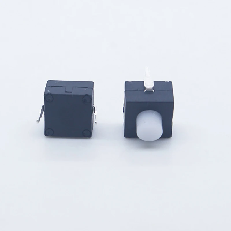 10Pcs 8*8*9.5MM ON OFF Electric Push Button Flashlight Switches Manual Reset Self-Locking Micro Flashlight Push Button Switch