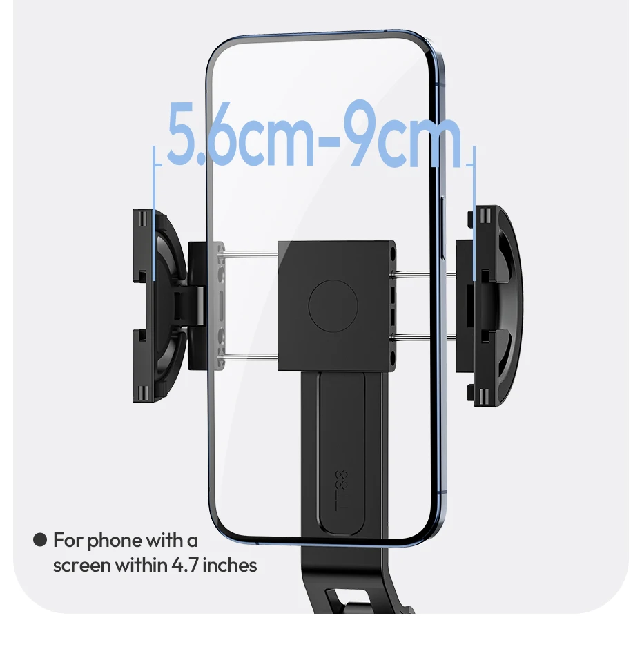 Ulanzi TT88 Overhead-Selfie-Stick 1,44 m mit MagSafe-Klemme, Fotografie-Stativ für Smartphone-Livestreaming und Vlogging mit Fernbedienung, Dual Cold Shoe, Fernbedienungslicht, Desktop-Aufnahme, Mantis-Halterung – Detail 21