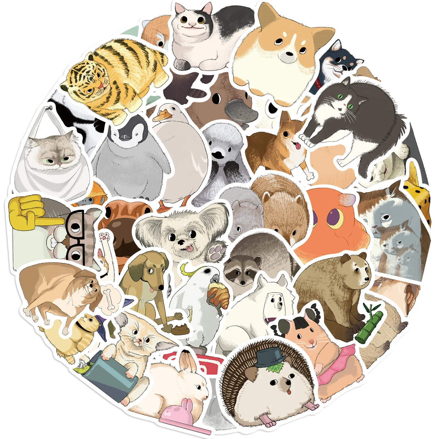 10/30/50Pcs cartoon Elemental small animals stickers For Suitcase Skateboard Laptop Luggage Phone Styling DIY Decal Pegatina