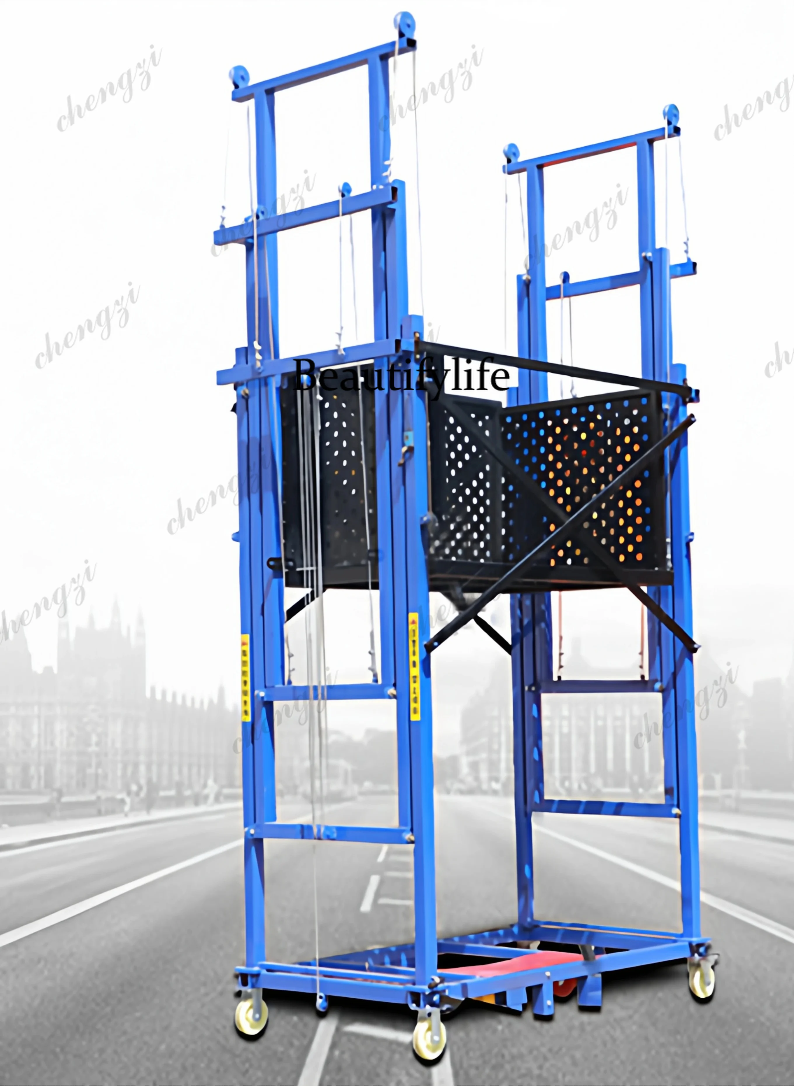 Electric scaffolding new foldable lifting platform construction site home improvement portable automaticremotecontrolmobilehoist