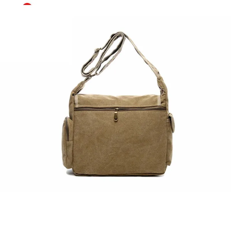 Imagem -02 - Bolsa dos Homens Crossbody Bolsa Multifuncional Homens Retro Bolsas Canvas Ombro Bolsa do Mensageiro Leisure Pacote Shoulder Bag