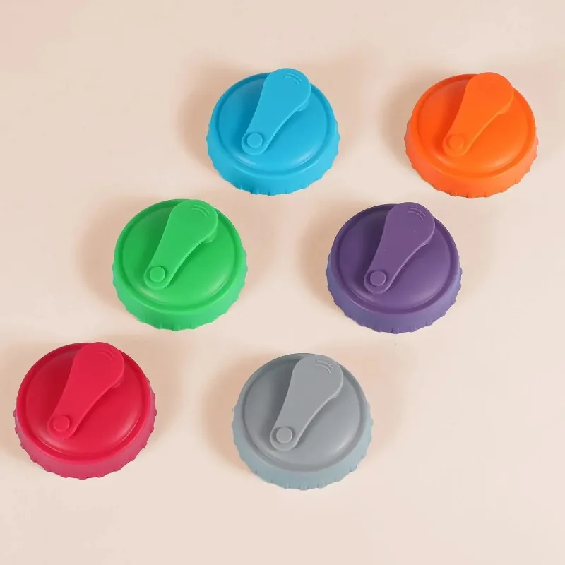 Reusable Can Soda Lids Beverage Pop-top Protective Covers Food Grade Silicone Storage Stopper Sealing Bottle Jar Cap Leak-proof