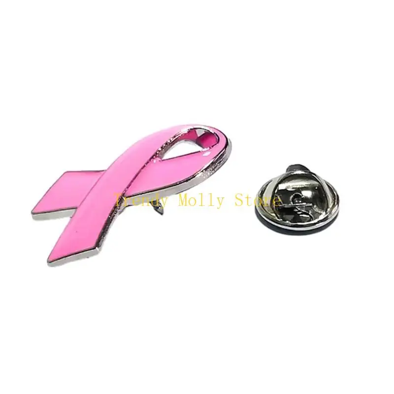 N5KB Pink Ribbon Pin Pin Cancers Awareness Lapel Pin Hope Hope Ribbon Lapel Pins