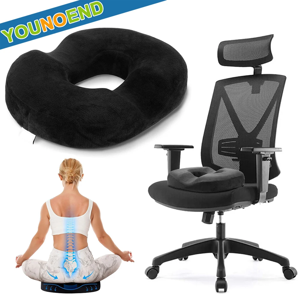 Donut Pillow Hemorrhoid Tailbone Seat Cushion, Pain Relief for Coccyx, Prostate, Sciatica, Pelvic Floor,Pressure Sores,Pregnancy