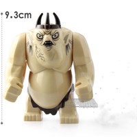 PG1168 MG1016 Anime Movies Lord Toy Ogre Swamp Monster Goblin King Giant Bricks Building Blocks Hobbits Rings for Kids Gifts