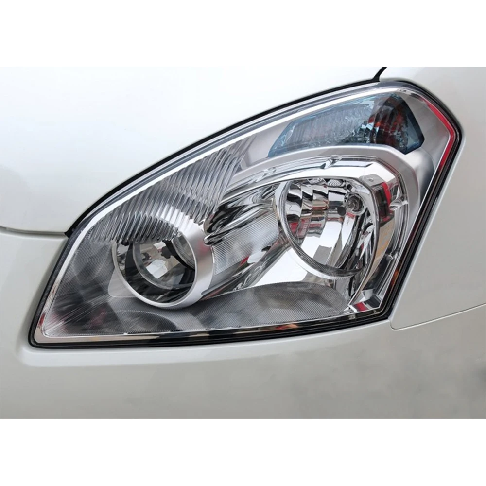 Tampa do farol para Nissan Qashqai 2008-2015, lente do farol, farol Shell, sombra transparente, acrílico, abajur original