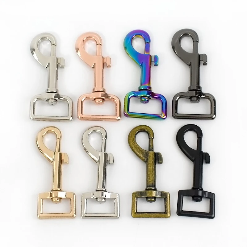 5/10/20 Stück 15/20/25mm Hundehalsband Metall-Karabinerhaken Haustierleine Karabiner Schlüsselanhänger Outdoor Drehverschluss DIY Hardware-Zubehör – Detail 3