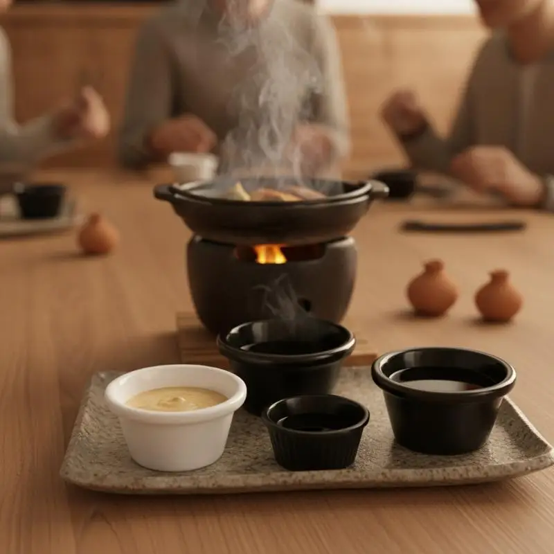 Sauce Bowl Round Glossy Melamine Black Mini Dipping Cup American Tableware For Cafe For The Kitchen