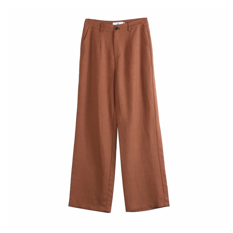 Hksh outono novas mulheres conjunto de duas peças retalhos cor bloco com decote em v único botão blazer calças retas senhora do escritório elegante hk12169