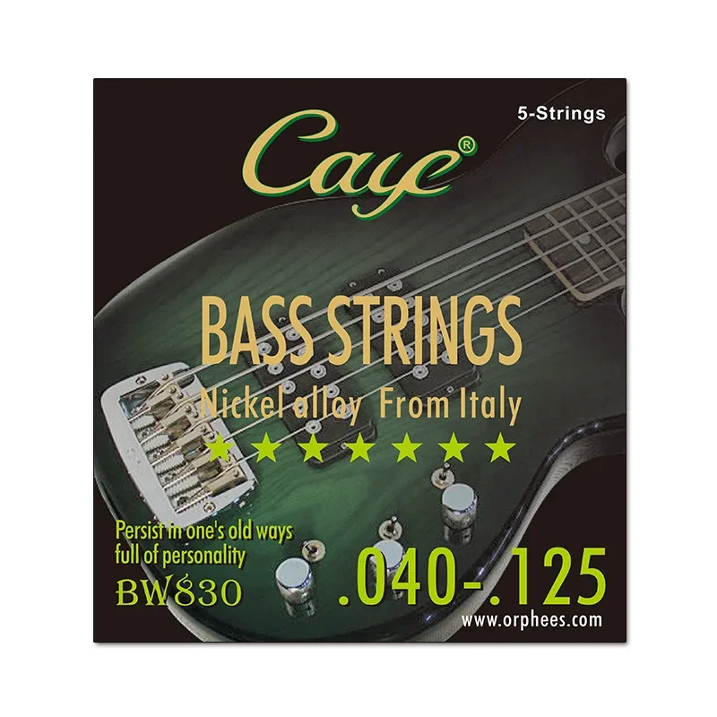 Guitar Strings Caye Crossing 4/5/6 String Electric Bass Guitar Strings Hexagonal Steel Core