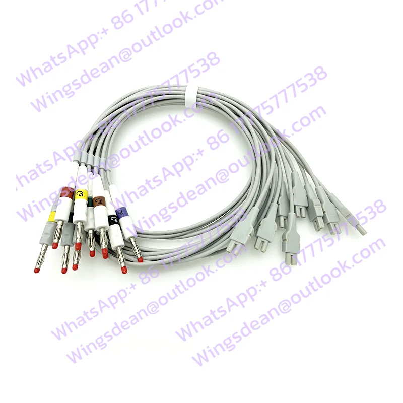 Electrocardiogram Lead Wire, Suitable for GEs IE12A Nylon, Photoelectric Lead Wire Splitter