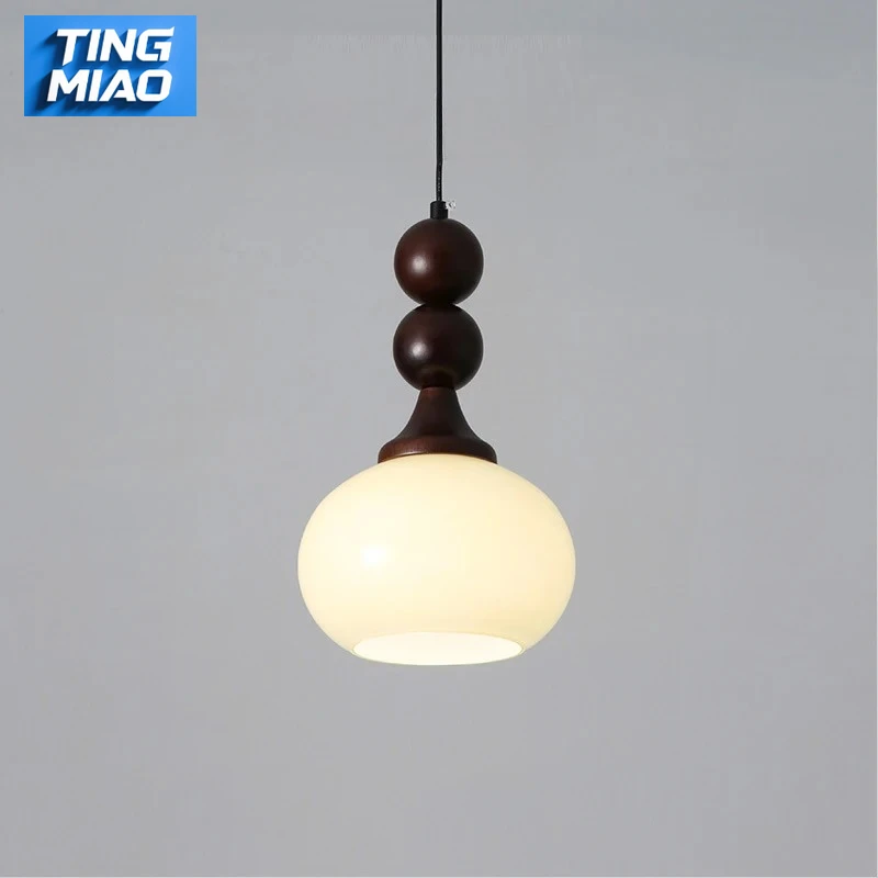 

2026 Designer Led White Glass Pendant Chandelier For Bedroom Kitchen 1 Heads Round Ball Hanging Lighting Fixture Home Decor
