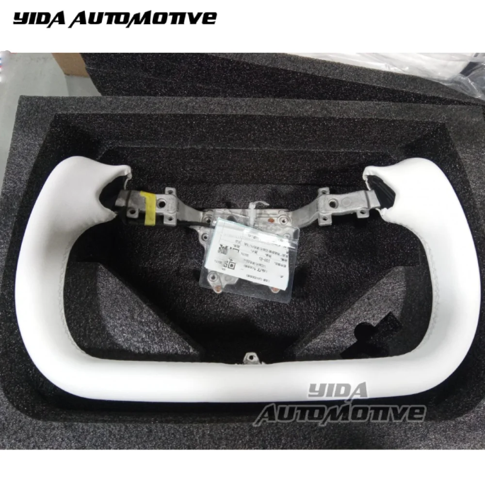 

Custom Car Steering Wheel fit for Heated Tesla Model 3 2023 2024 Yoke Plaid Leather USA Steering Wheel