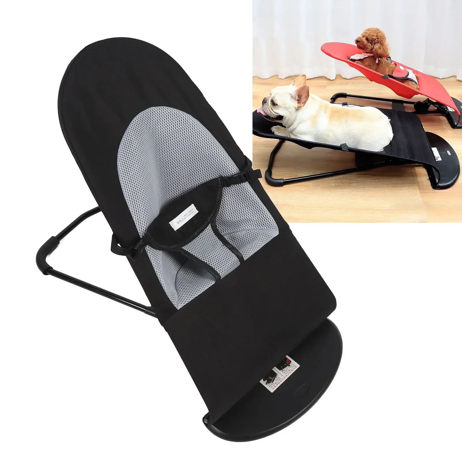 

Dog Rocking Chair Foldable Washable Height Adjustable Portable Pet Rocker Bed Chair for Small Dogs Puppy Cats Dog Rocking Chair