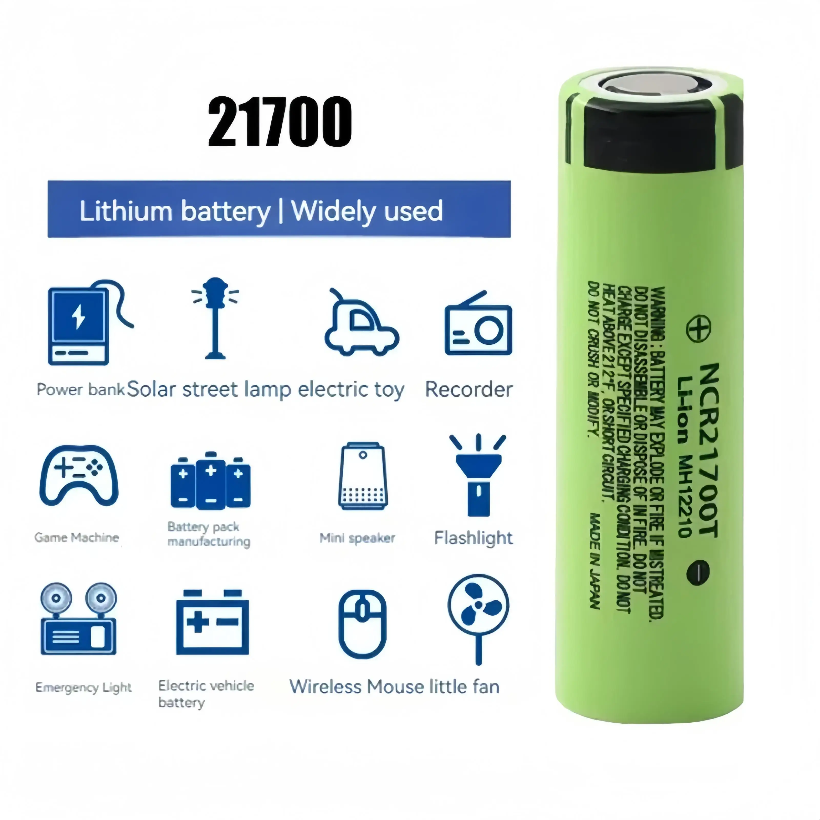 2-60pcs Lii-50E 21700 5000mah Rechargeable Battery 3.7V 5C discharge High Power batteries For High-power Appliances