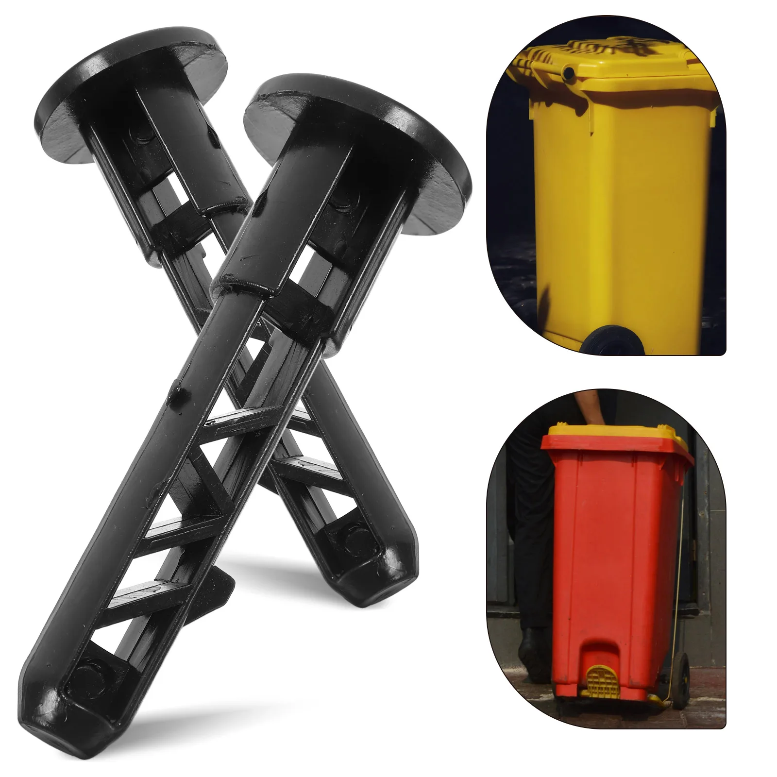 

4PCS Trash Accessories Plastic Hinge Pins for Trash Can Lid Lock 120L Garbage Bin Lid Latch Dustbin Cover Parts