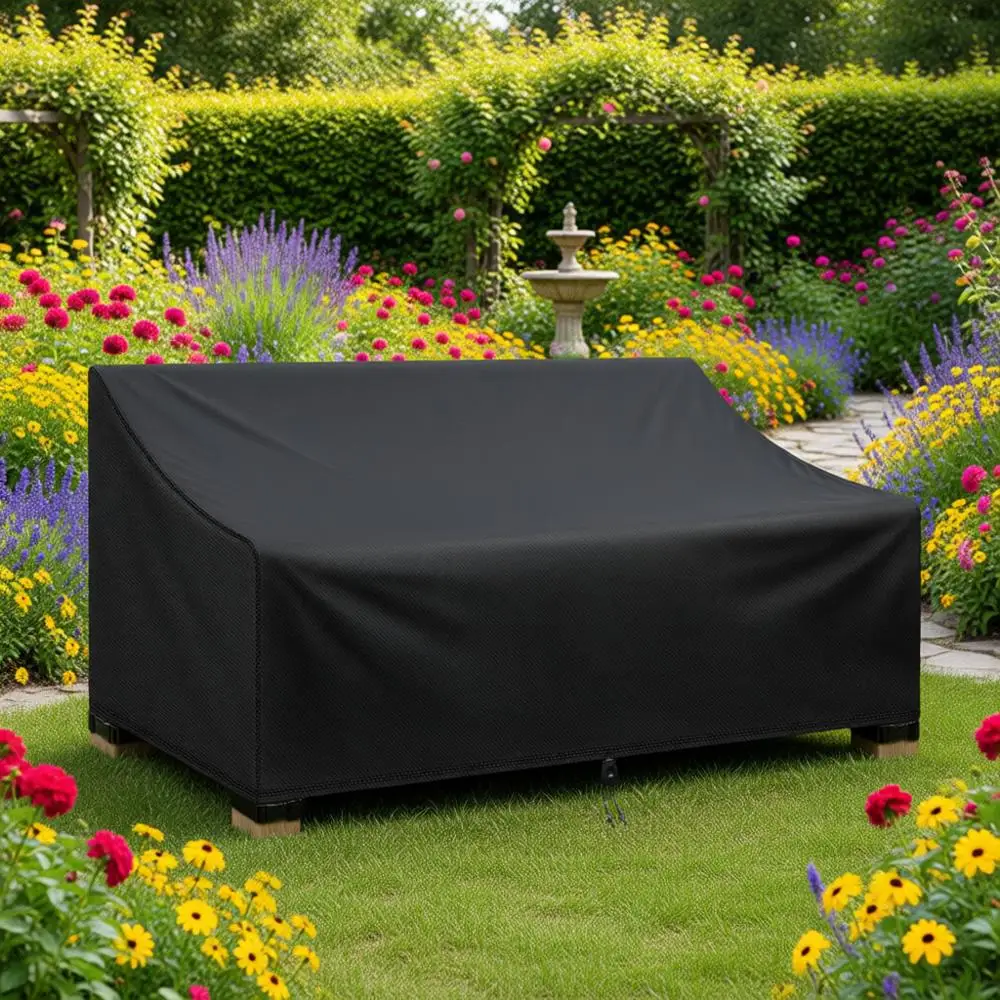 

Чехол для садовой мебели, сверхпрочный водонепроницаемый зимний чехол для уличного дивана, чехол для 3-местной садовой мебели, чехол для двухместного дивана, уличные чехлы для диванов