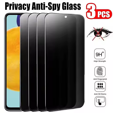 3Pcs Privacy Screen Protector for Samsung A53 A13 A52S A52 A32 A12 A55 A51 A72 A22 A33 A73 A21S A54 Anti-Spy Tempered Glass