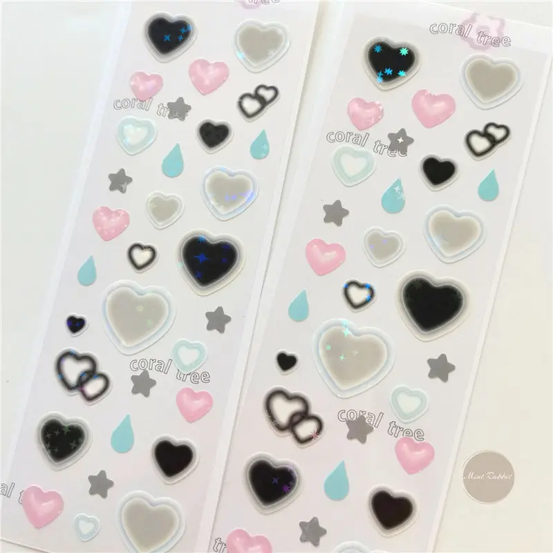 SKYSONIC BOBO Coral Full Set Serie Dekorative Aufkleber Sweet Girl Sub Koreanische DIY Aufkleber Journal Junk Agenda Schreibwaren Suppl – Detail 26