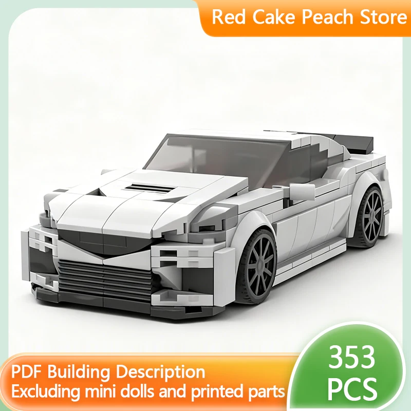 

City Car Model MOC Building Bricks ATS-V High-Performance Car Modular Technology Children Holiday Gifts Assemble Toys Suit