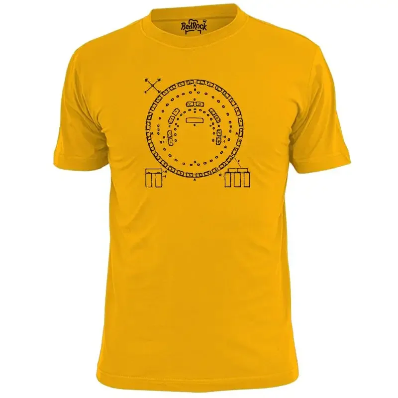 Mens Stonehenge Aerial View T Shirt Salisbury Summer Solstice Druid