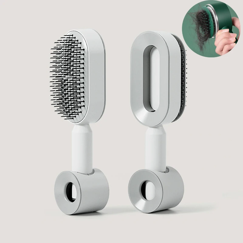 Self Cleaning Hair Brush for Women One-key Cleaning Hair Loss Airbag Massage Scalp Comb Anti-Static Hairbrush Dropshipping