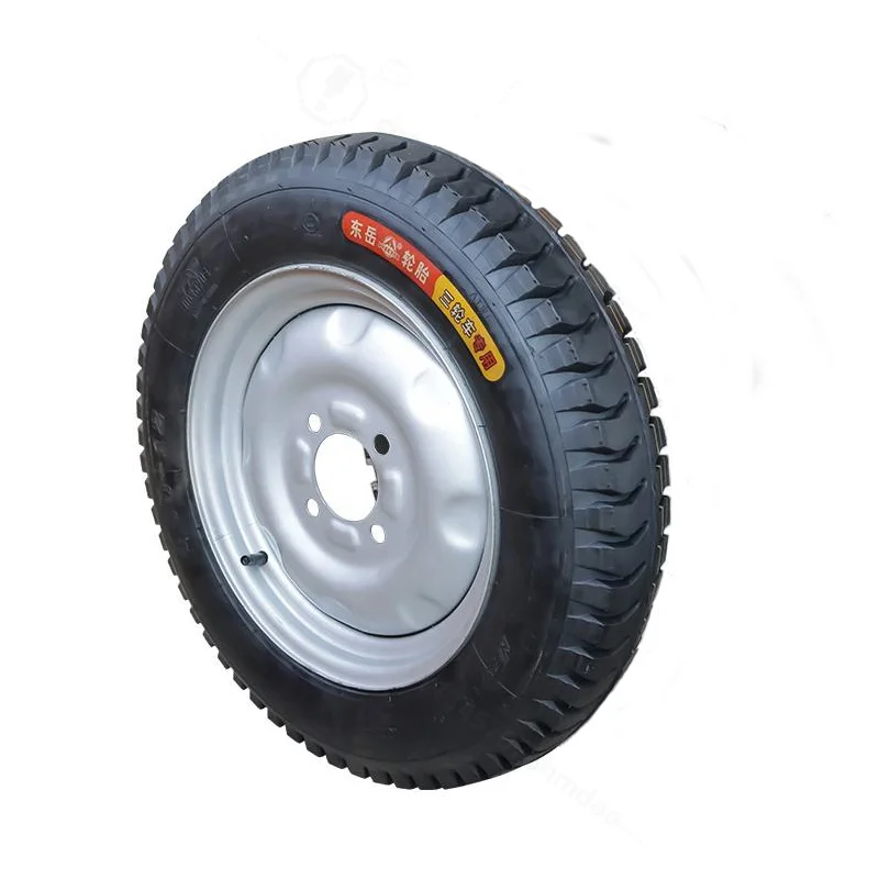 4.00‑12 Electric Tricycle Tire 4 Holes 63mm Thick Rubber Anti‑Slip Wearproof Cargo Vehicle Tyre