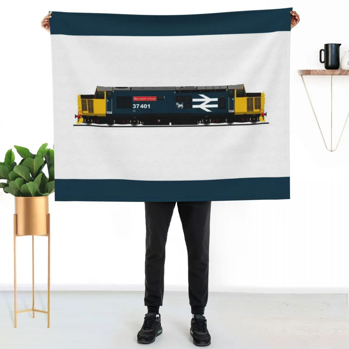 BR CLASS 37 LOCOMOTIVE Throw Blanket Heavy Sofa Throw Sofa Quilt Baby Plaid Thin Blankets