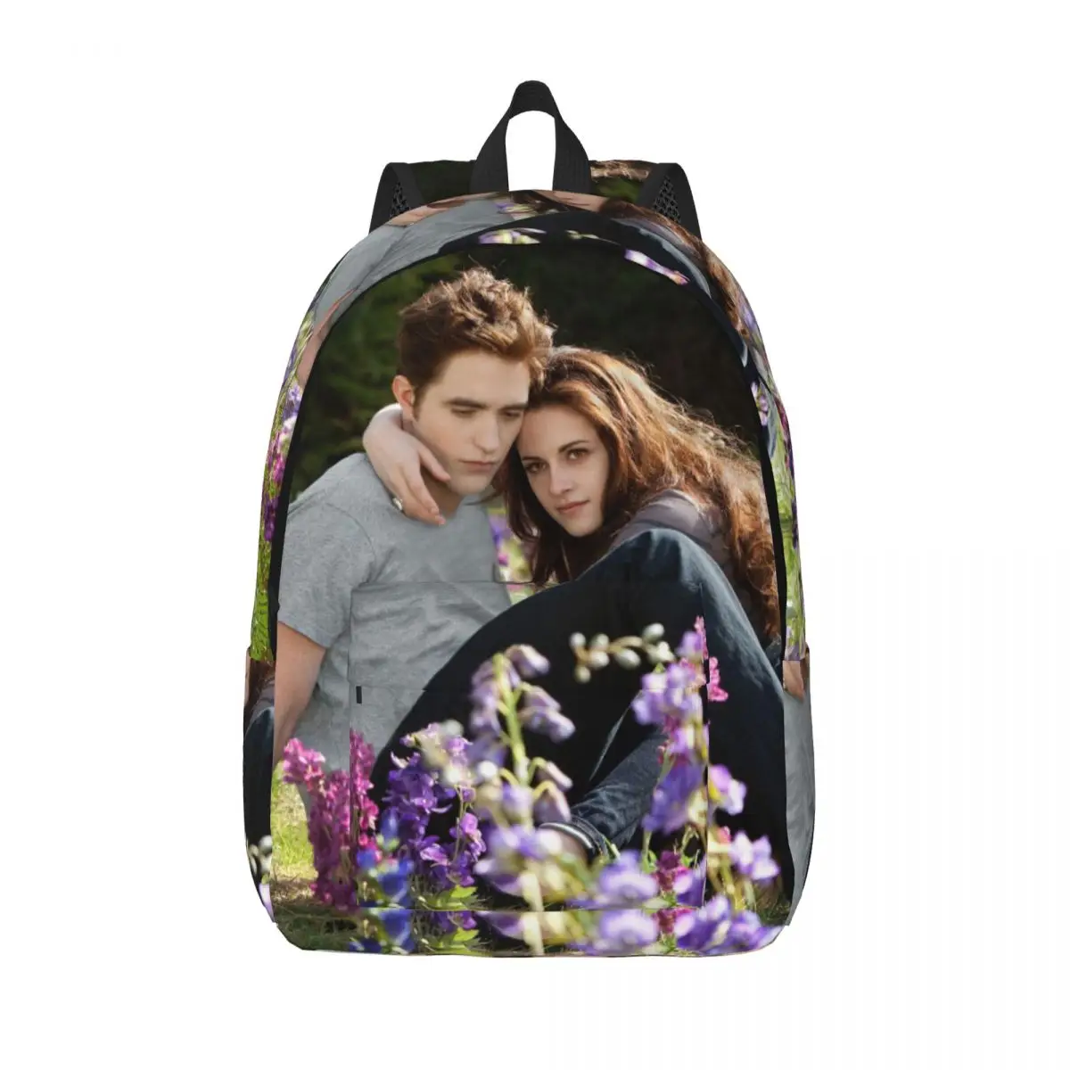 

The Twilight Saga Edward Bella for Men Women Student School Bookbag Vampire Girl Canvas Daypack Middle High College Travel