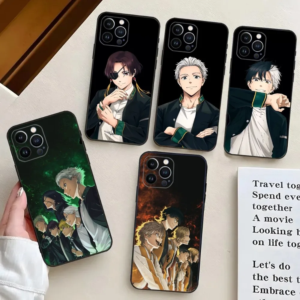 Anime Wind Breaker Sakura  Phone Case For iPhone 15,14,13,12,11,Plus,Pro Max,XS,X,XR,SE,Mini,8,7 Soft Silicone Cover