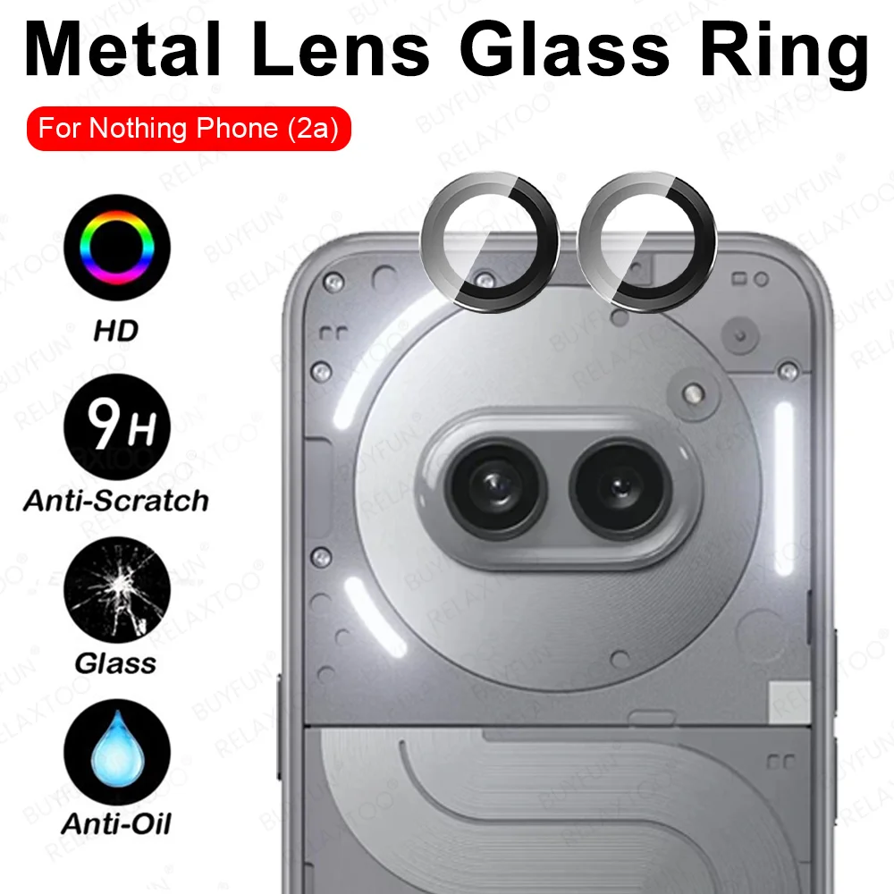 Phone2a Plus Case Back HD Camera Protector For Nothing Phone (2a) 2aPlus CMF Phone 1 5G Rear Glass Metal Ring Lens Accessories