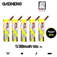 Gaoneng GNB 1S 3.8V HV LiPo Battery 530mAh MAX 180C With PH2.0 Plug For RC Quadrotor Airplane FPV Racing Drone Parts