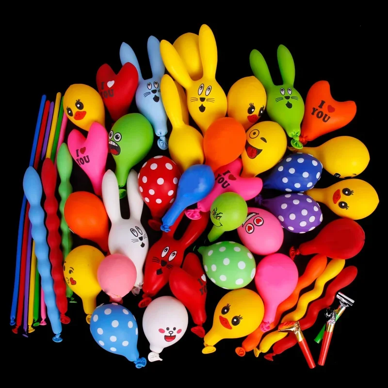 50/100 قطعة توفر مضخة الغاز بالونات كرتونية الديكور بالونات الهيليوم القابلة للنفخ الحيوان بطة أرنب بالون ديكور الحفلات